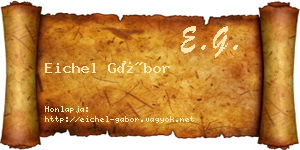 Eichel Gábor névjegykártya